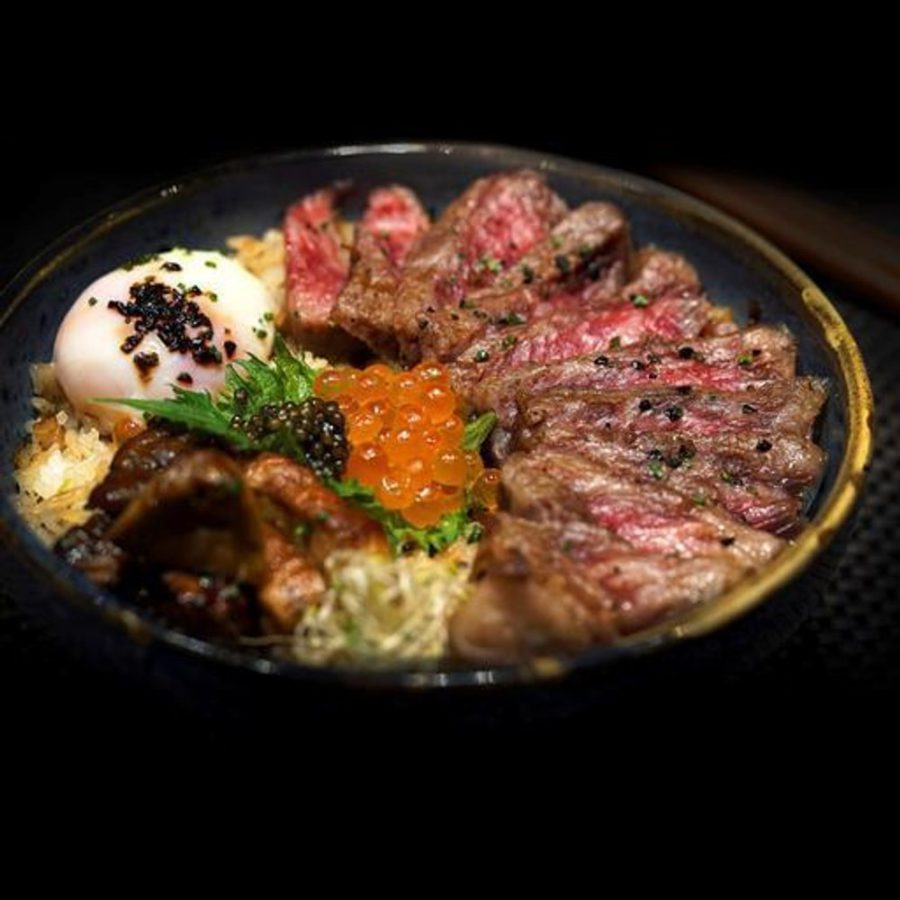 Fat Cow's 21 days Dry-aged Nagasaki Wagyu A5 Premium Donburi ($138)